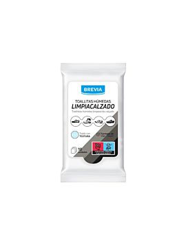 Toalhitas humedecidas para limpeza de calçado