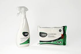 Toalhetes e spray para limpeza e desinfeção 