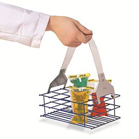 Pega de suporte para sacos de recolha de amostras